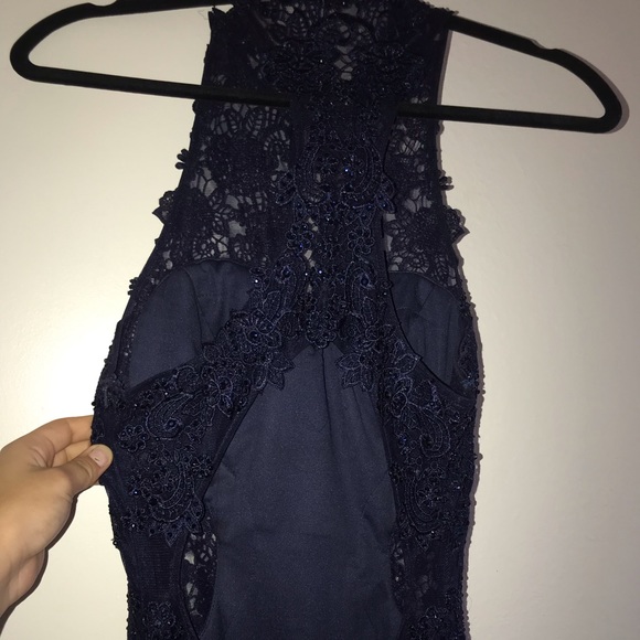Navy blue prom dress - Picture 6 of 8